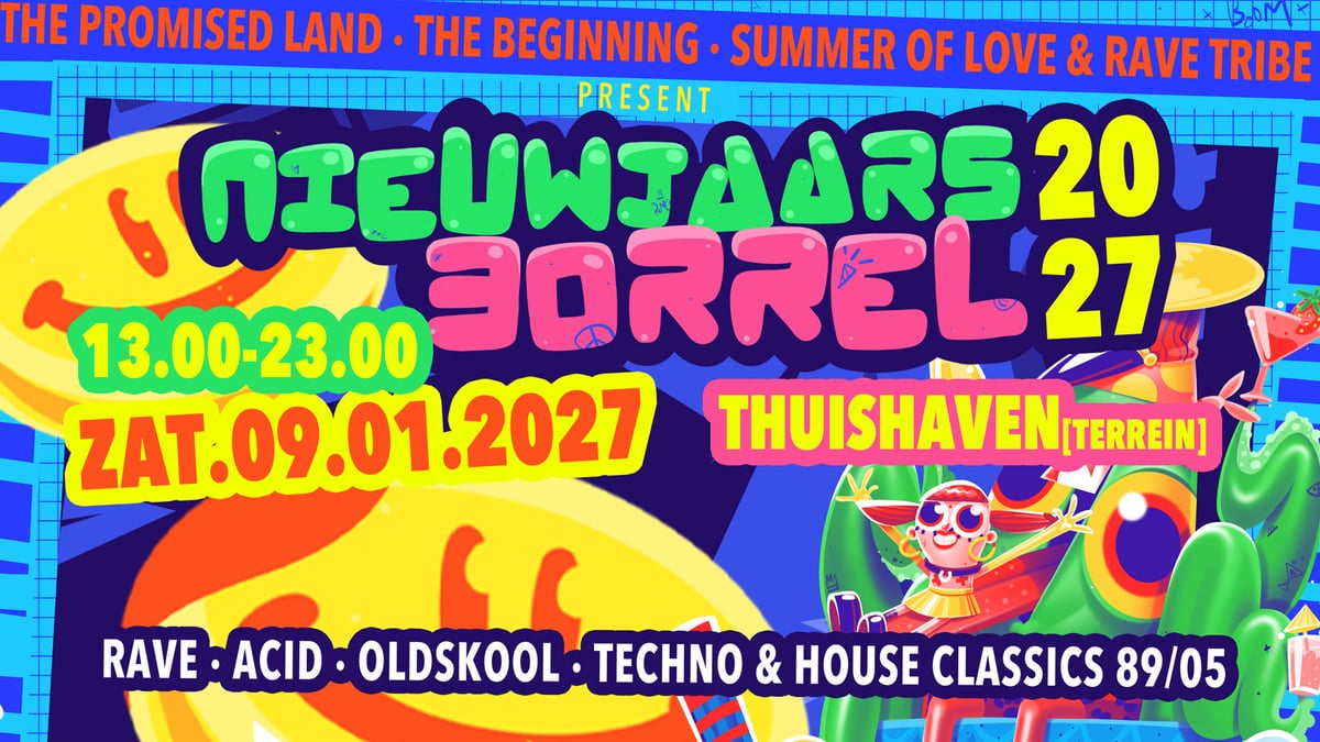 Nieuwjaarsborrel flyer