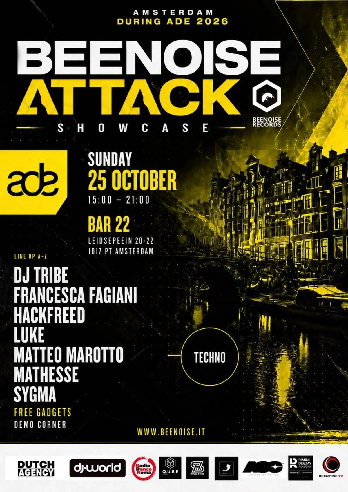 Beenoise Attack flyer