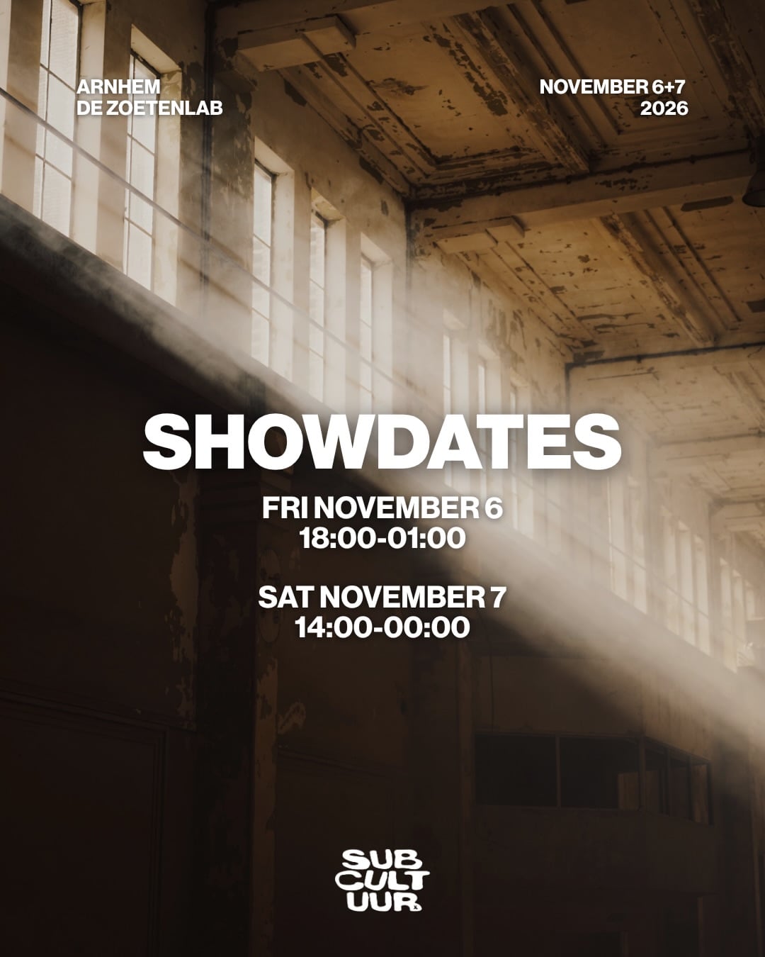 Subcultuur flyer