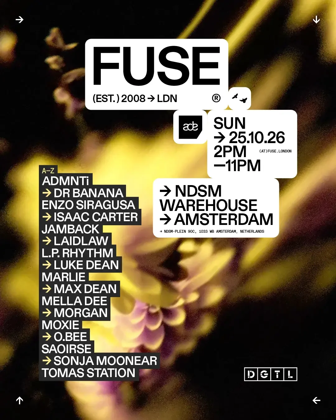 DGTL ADE FUSE flyer