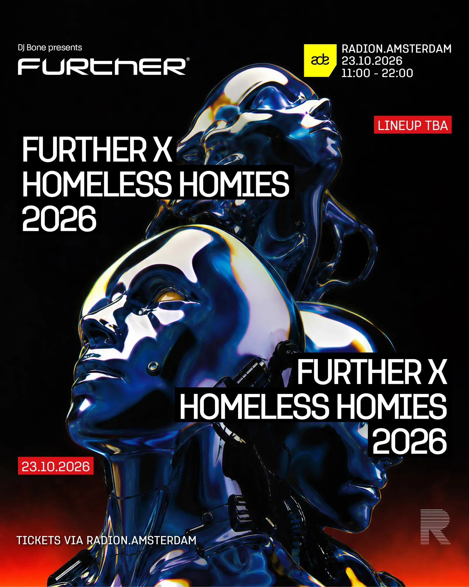 FURTHER × Homeless Homies flyer