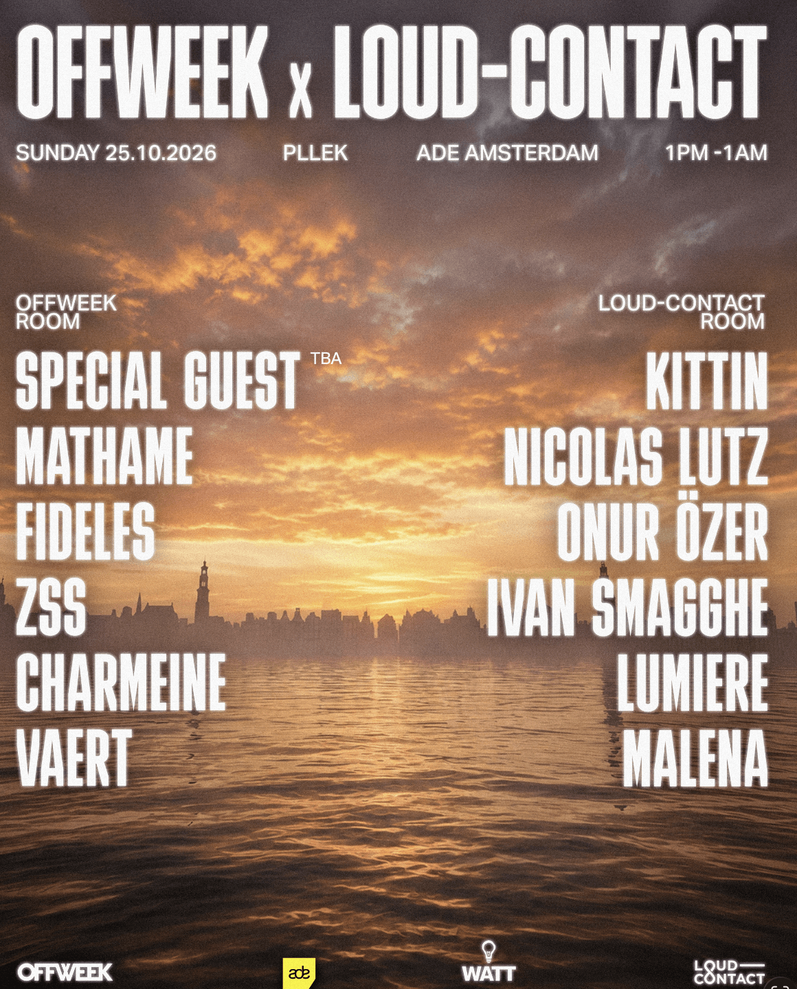 Offweek × Loud Contact flyer