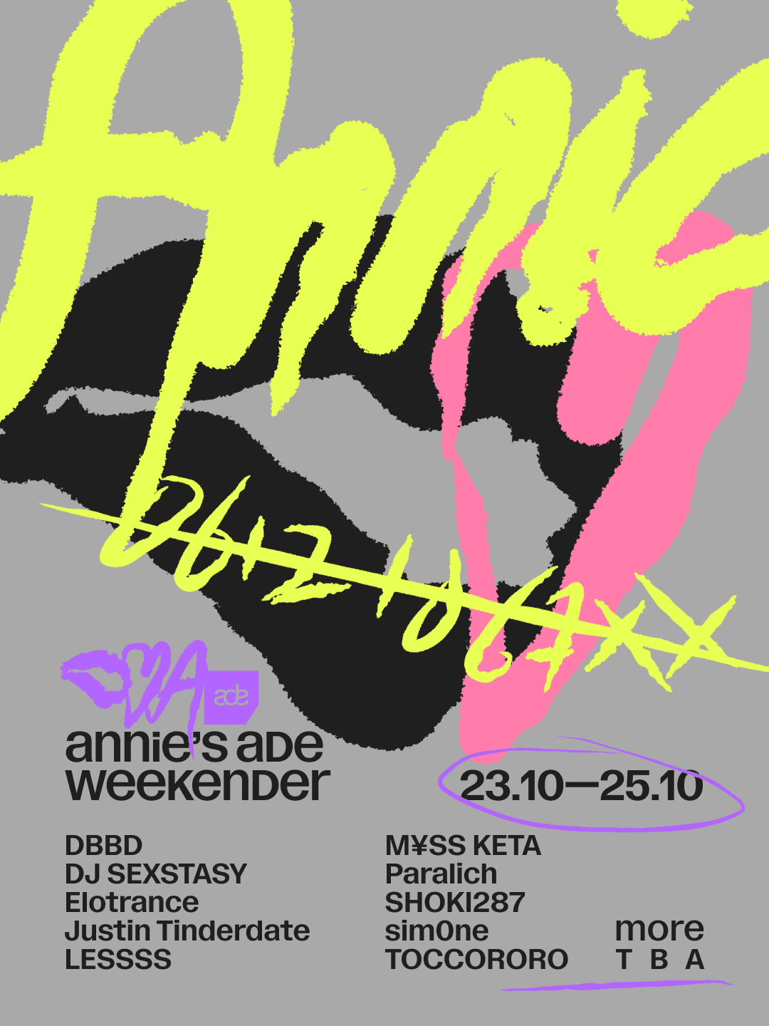 Annie's Weekender flyer